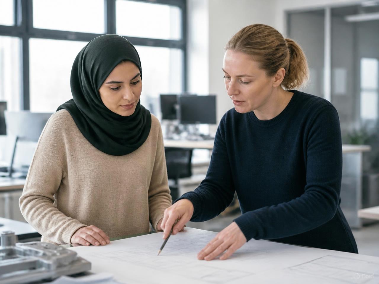 Un professionnel international prend ses fonctions sur un lieu de travail en Allemagne